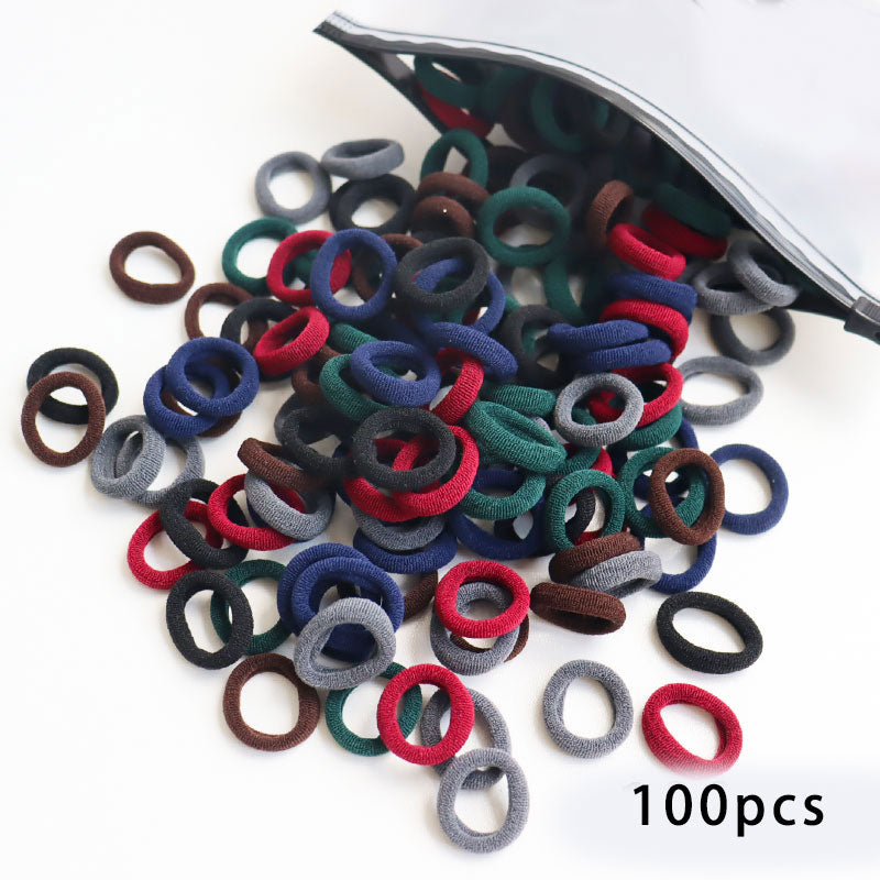 50/100pcs Kinder elastische Haarbänder, Baby Haar Zubehör