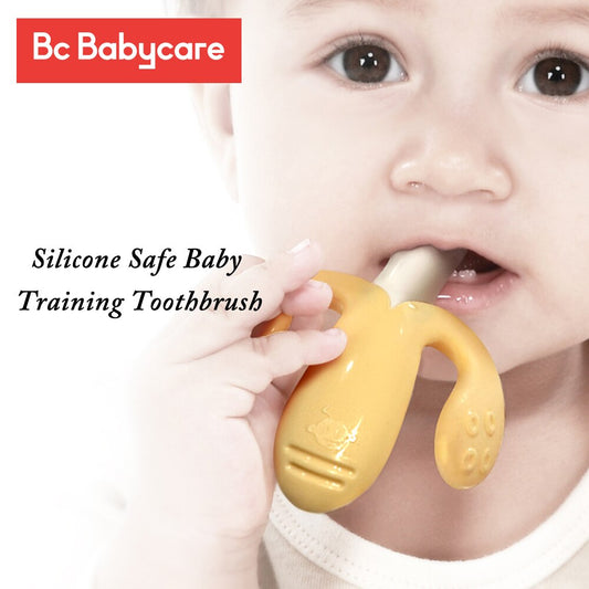 Trainingszahnbürste für Babys, hochwertiges Silikon