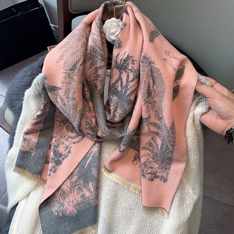 Damen  Winter Kaschmirschal Design, Warme Pashmina Decke