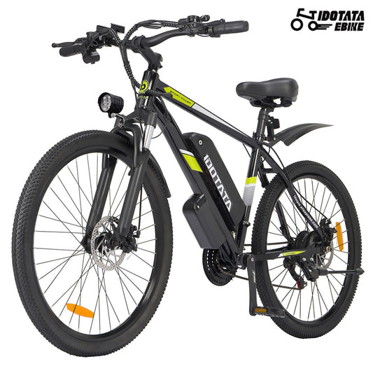 S26 Elektrofahrrad 48V 12,8 Ah Lithiumbatterie 500 W, Erwachsenes Berg-Elektrofahrrad 21 Geschwindigkeiten, 36 V 24 MPH Fahrrad 26 Zoll E-Bike