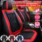 11PCS 5 Sitze Autositzbezüge inkl. Schutz Kissen Deluxe aus Leder Vorne + Hinten Komplettes Set
