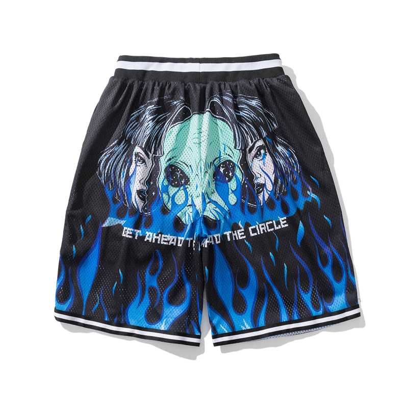 Basketball-Shorts für Herren, atmungsaktiv, Cartoons, Comics, Baggy-Shorts