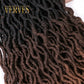 VERVES Synthetische Crochet Braids Faux Locs Curly 20 Zoll 24 Roots/Pcs,Afro Locs Twist Ombre Flechten Haarverlängerungen Burgund