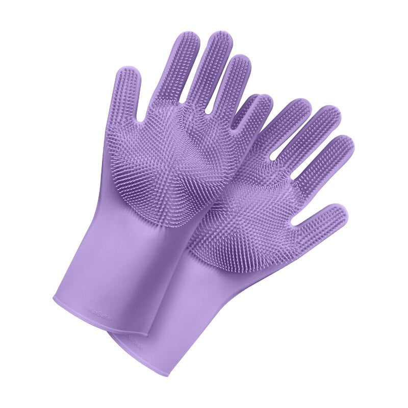 Magic Pet Grooming Handschuhe aus Silikon Spülhandschuhe für Haushalt, Auto, Gummi Küche für Reinigungswerkzeug