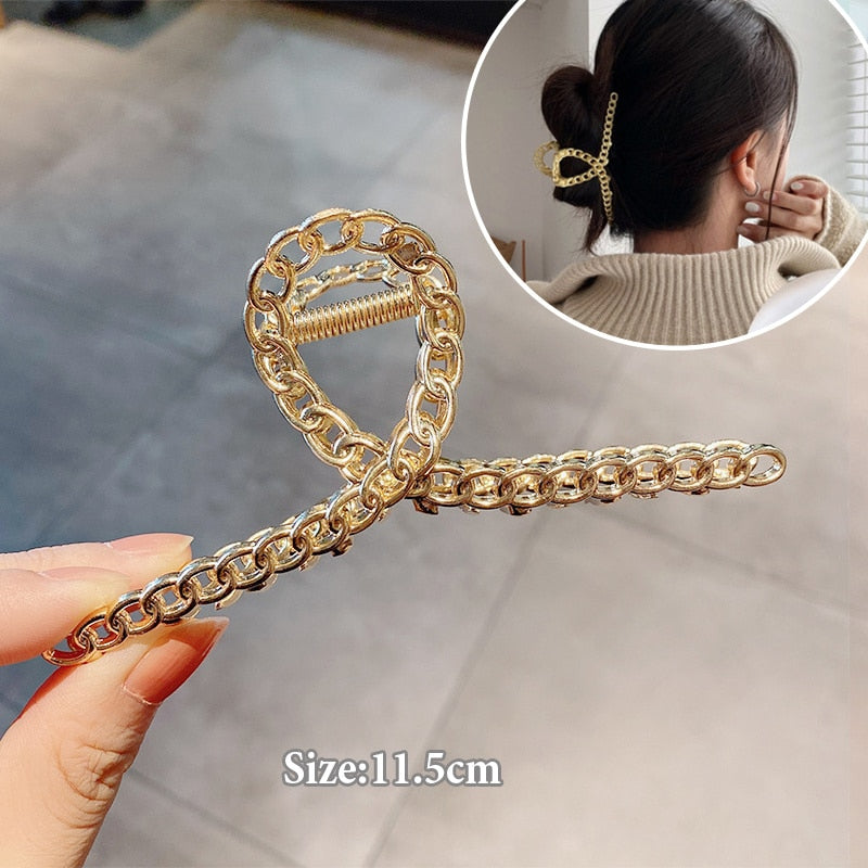 Frauen Geometrische Haarschmuck für Damen,  Metall Haarspangen Mode