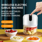 Elektrischer Knoblauchstampfer, Tragbarer Zerkleinerer, Multifunktions-Fleischwolf-Stampfermaschine, Mini-Knoblauch-Gemüsezerkleinerer mit USB-Aufladung