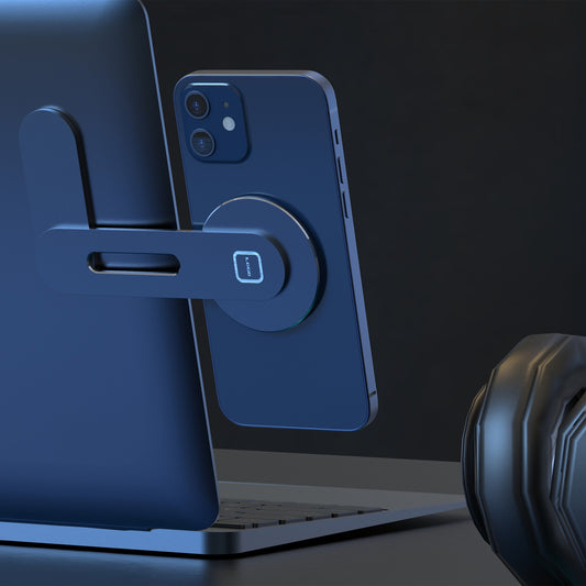 Magnetische Laptop-Handyhalterung, Handy Stände für MacBook, Laptop