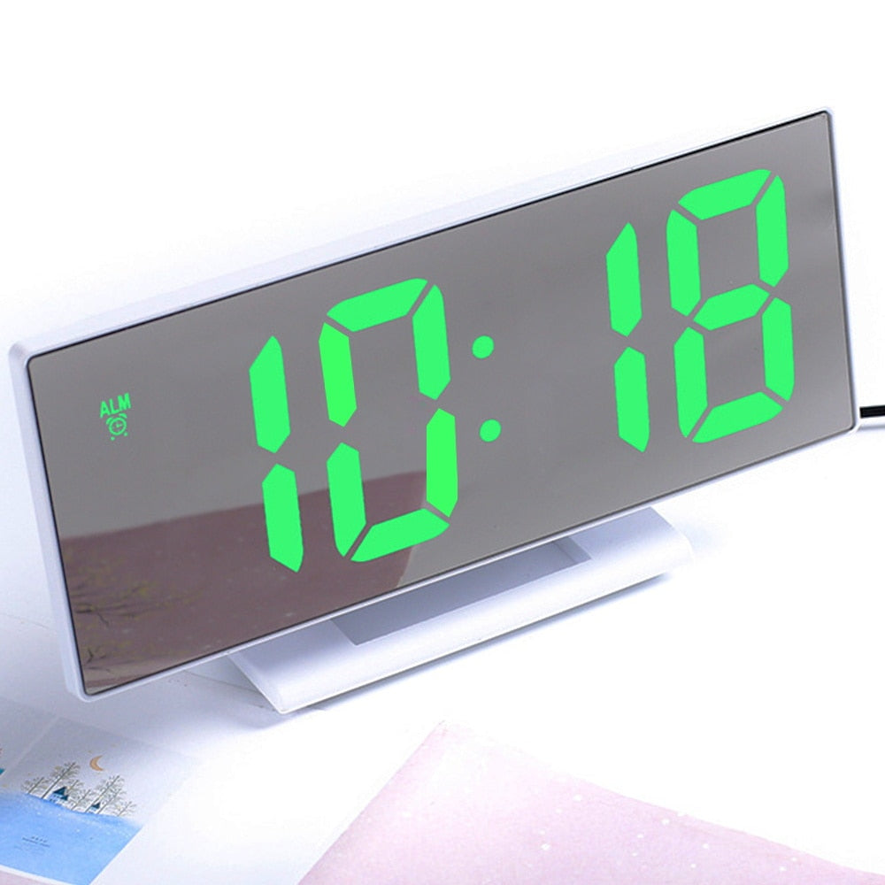 Digitaler Wecker LED-Spiegeluhr Großes LCD-Display
