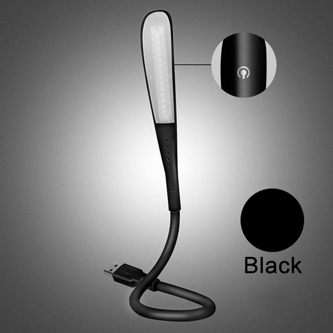 Tragbare Mini-Laptops, USB-LED-Licht, Berührungssensor, dimmbare Tisch-Schreibtischlampe für Powerbank, Camping, PC, Laptops, Buch-Nachtbeleuchtung