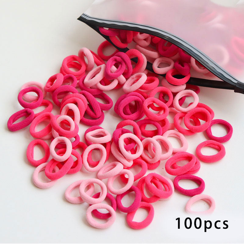 50/100pcs Kinder elastische Haarbänder, Baby Haar Zubehör