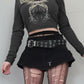 Frauen Mall Goth Langarm Tshirt für den Herbst