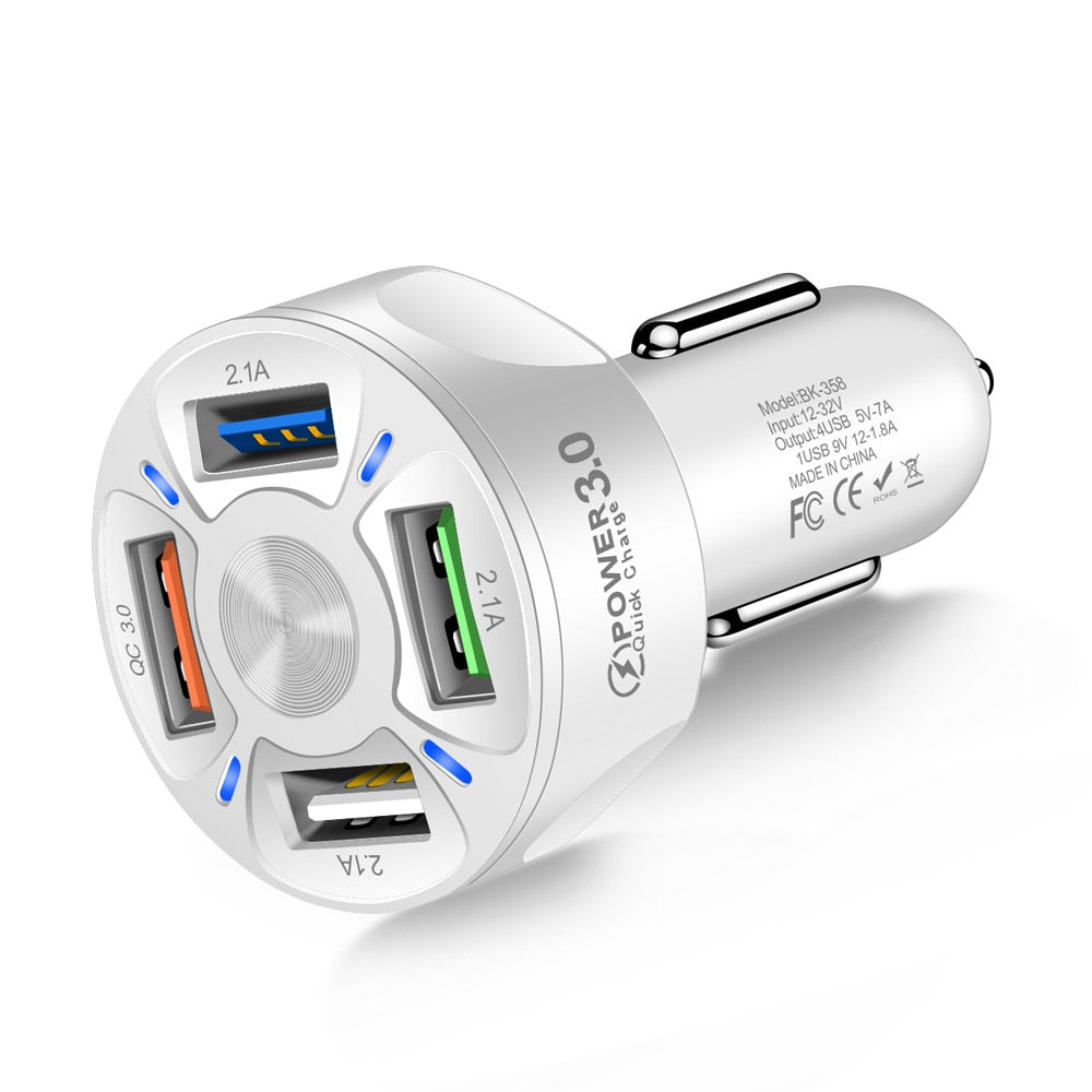 Schnelllade-Auto-Ladegerät Dual USB, KFZ Zigarettenanzünder USB Schnellladung