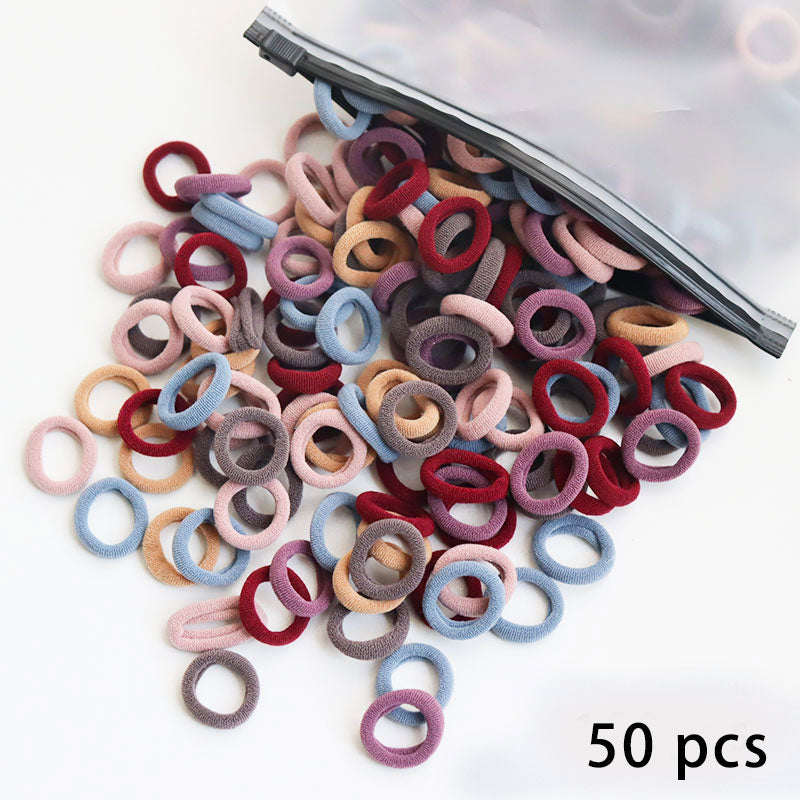50/100pcs Kinder elastische Haarbänder, Baby Haar Zubehör