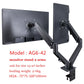 Full Motion Desktop-Halterung, LCD-TV-Gasfederarm, TV-Monitorhalterung Geeignet für 17-27-Zoll-Monitore