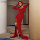 Adyce Herbst Winter Langarm Abend Club Samt Kleid für Frauen mit V-Ausschnitt