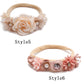 Baby Mädchen Stirnband Nettes Baby elastisches Haarband Neugeborenen Kopf Blume, Kleinkind Stirnband, Kopfbedeckung Kinder Zubehör