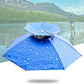 Faltbarer Sonnenschutz-Regenschirm-Hut im Freien, doppellagige Kopfbedeckung Tarnung im Freien, Wandern, Camping, Angeln