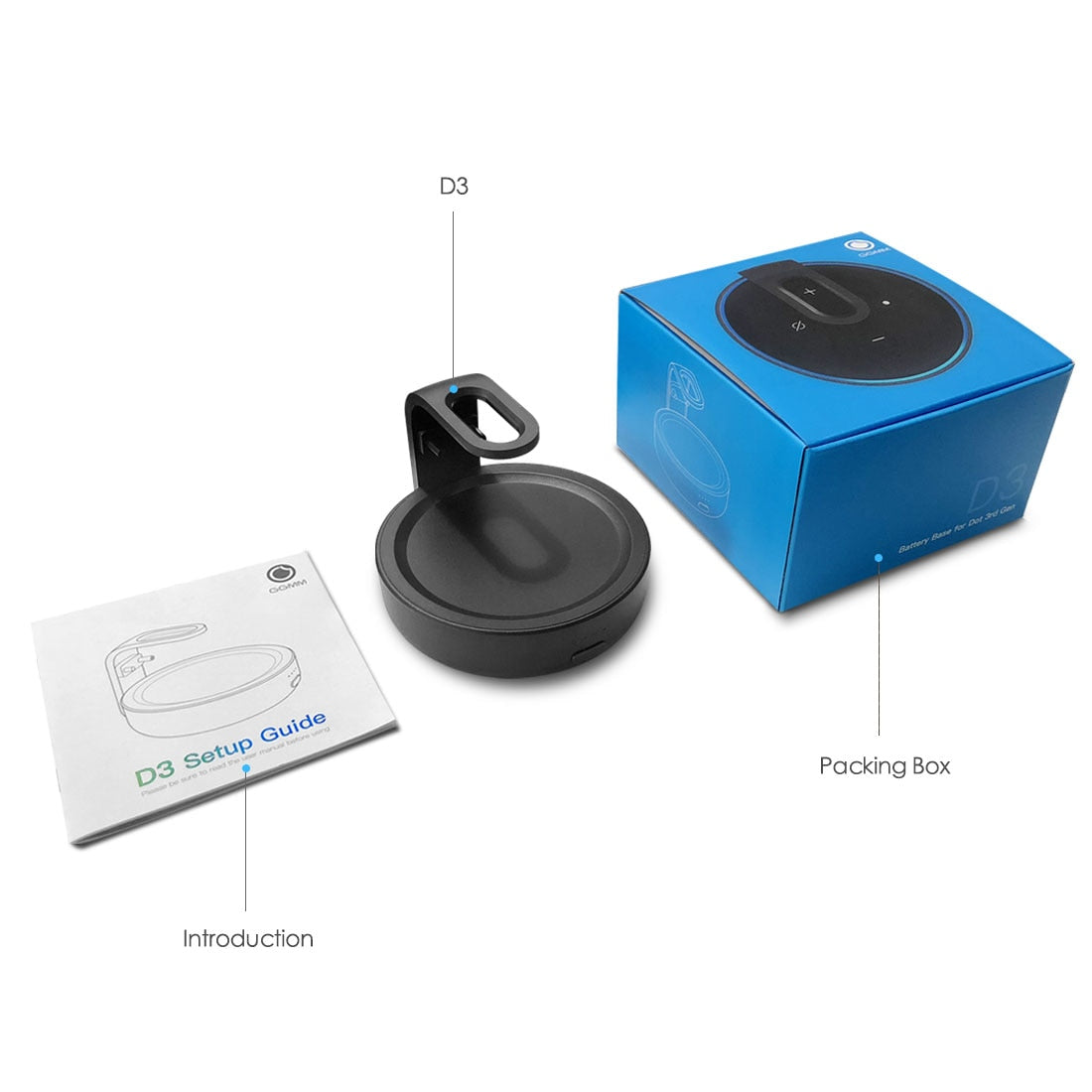 Powerbank für Amazon Alexa Echo Dot 3rd Generation, Alexa Lautsprecherhalterung Ladegerät für Echo Dot 3 mit 8 Stunden Spielzeit
