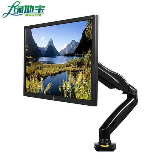 Full Motion Desktop-Halterung, LCD-TV-Gasfederarm, TV-Monitorhalterung Geeignet für 17-27-Zoll-Monitore