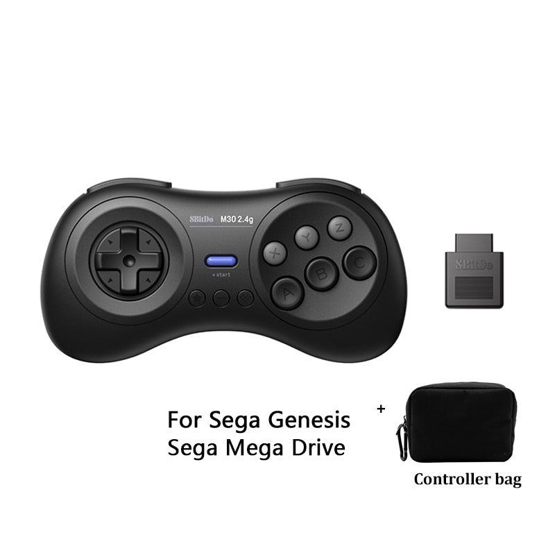 8BitDo M30 2.4G Wireless Gamepad für Sega Genesis/Gega Genesis Mini und Mega Drive/Mini – Sega Genesis Wireless Game Controller