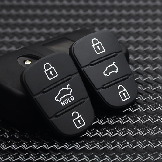 3 Tasten Remote Key Fob Fall Gummi Pad für Hyundai I10, I20, I30, IX35 für Kia, K2, K5, Rio sportage, Flip Schlüssel