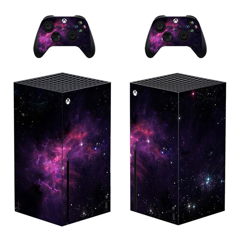 Aufkleber für Xbox Series X, Skin Cover für Xbox Series X, Konsole und 2 Controller