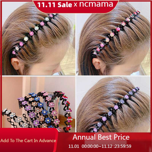 Mode Perle Nicht-Slip Strass elastische Haarbänder, Haarzubehör, Kopfschmuck