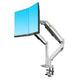 New NB F195A Aluminium 22-32 Zoll Dual-LCD-LED-Monitorhalterung, Gasfederarm Full-Motion-Monitorhalter Stützlast jeweils 3-12 kg