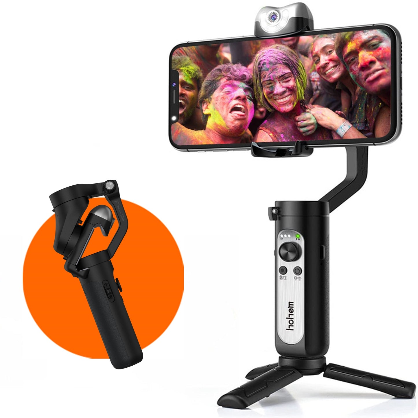 Hohem Gimbal Smartphone iSteady V2 AI Tracking 3 mit Physikalische Bildstabilisierung
