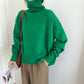 Kaschmir eleganter Rollkragen Damen Pullover weich gestrickt