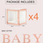 Staraise Transparent Letter A-Z Box Custom Baby Name Balloon Box Girl Boy Baby Shower Decorations Baby 1st Birthday Party Decor