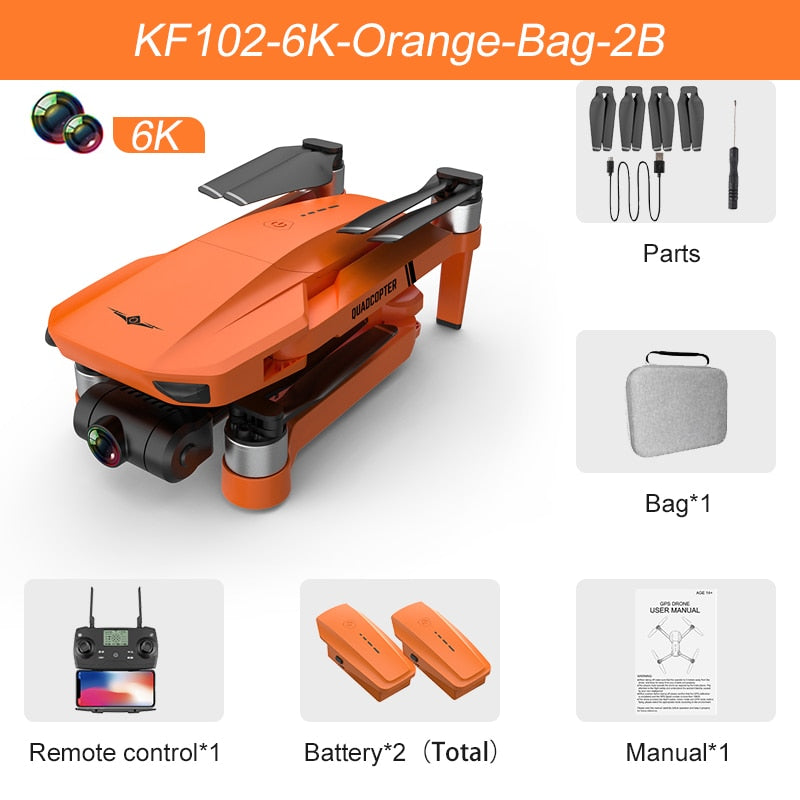 2022 Neue GPS Drohne 4k Profesional, 8K HD Kamera 2-Achsen Gimbal Anti-Shake Luftbildfotografie Brushless Faltbarer Quadcopter 1.2km
