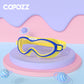 Kinder-Schwimmbrille, Anti-Beschlag, wasserdicht, für Kinder und Jugendliche, großer Rahmen, Schwimmbrille für Jungen und Mädchen, einteilige Schwimmbrille