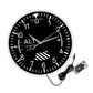 Klassische runde Wanduhr mit Höhenmesser