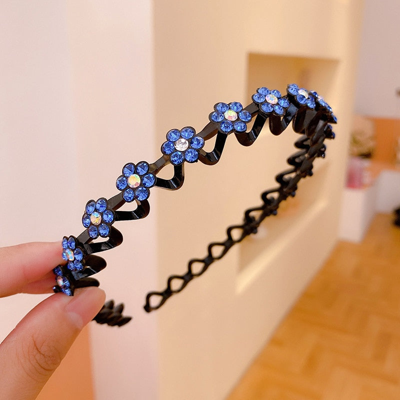 Mode Perle Nicht-Slip Strass elastische Haarbänder, Haarzubehör, Kopfschmuck