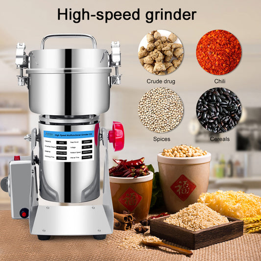 Leistungsstarke Kräutermühle, 220V EU/UK Stecker Gute Qualität Trockenfutter Kräuter, Kaffeemühle, Gewürze Mühle