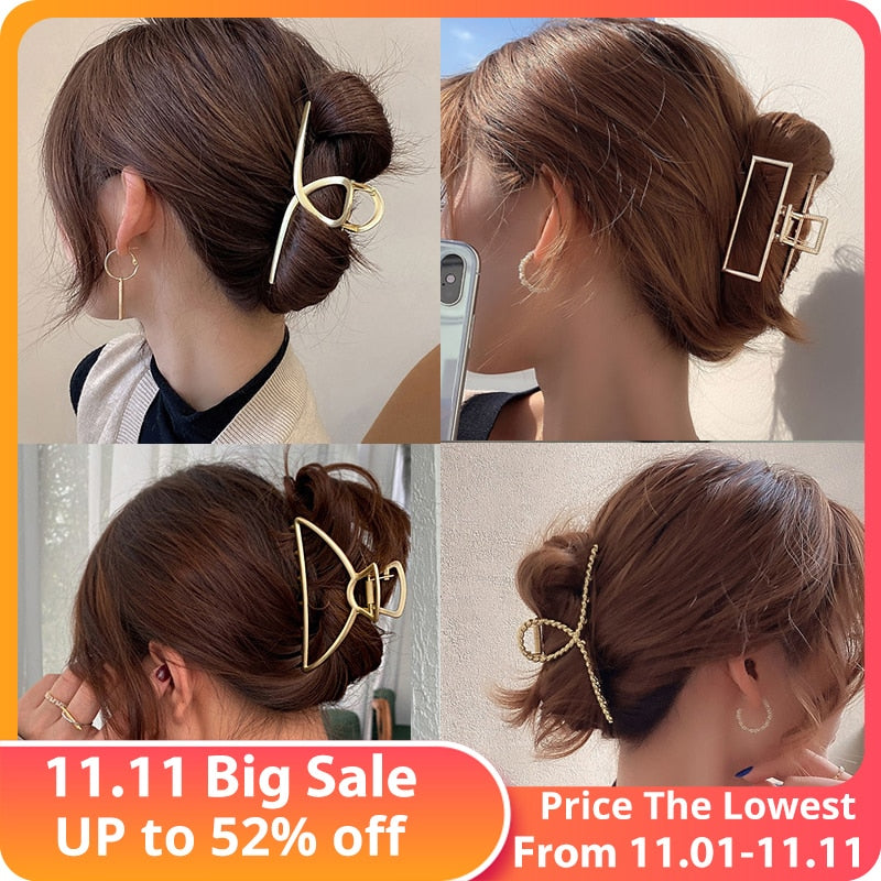 Frauen Geometrische Haarschmuck für Damen,  Metall Haarspangen Mode
