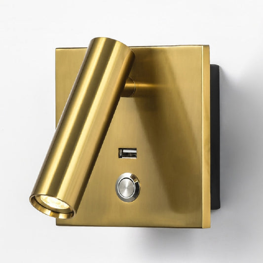 Moderne Bettlampe Innenwandlampe mit USB-Aufladung, Dekoration für Schlafzimmer, Lesebeleuchtung Hotelkopfteil 3W LED-Wandleuchte