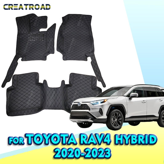 Auto Fußmatten für Toyota RAV4 Hybrid, Automobil Teppich Abdeckung Innen Zubehör