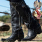Hohe Damenstiefel mit Reißverschluss, 2022 Neue Mode mit hochwertigem Wildleder,Herbst / Winter