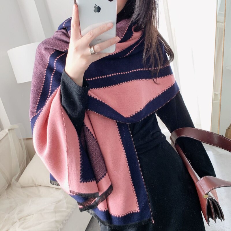 Damen  Winter Kaschmirschal Design, Warme Pashmina Decke