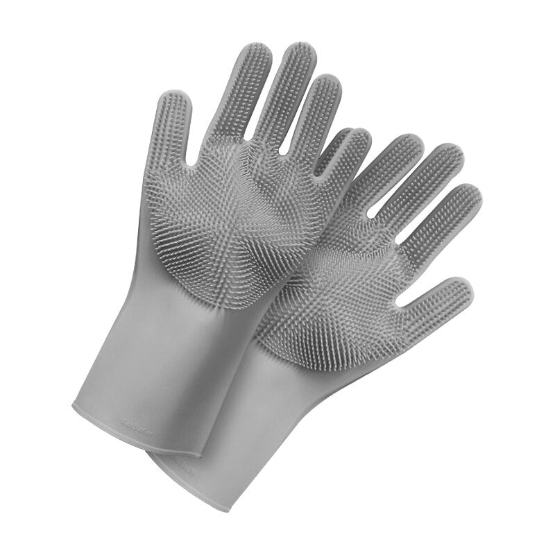 Magic Pet Grooming Handschuhe aus Silikon Spülhandschuhe für Haushalt, Auto, Gummi Küche für Reinigungswerkzeug