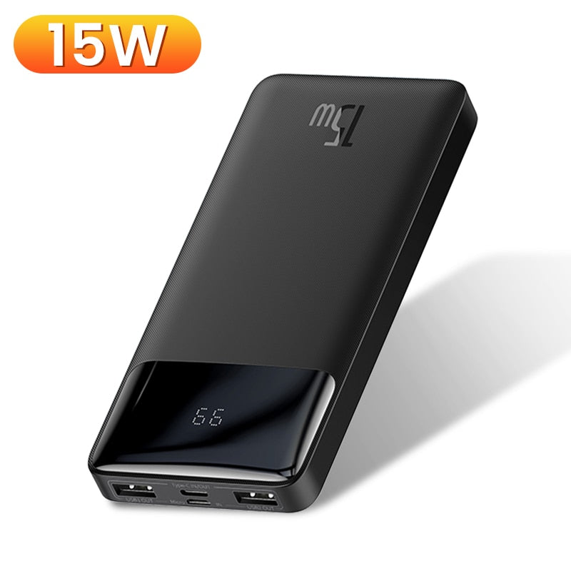 Baseus Power Bank 20000 mAh Tragbares Ladegerät Powerbank 10000 mAh, Externer Akku PD 20 W Schnellladung für iPhone, Xiaomi ...