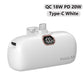 Mini tragbare Powerbank 5000mAh, PowerBank QC PD Schnelles Aufladen für iPhone 14, 13, 12