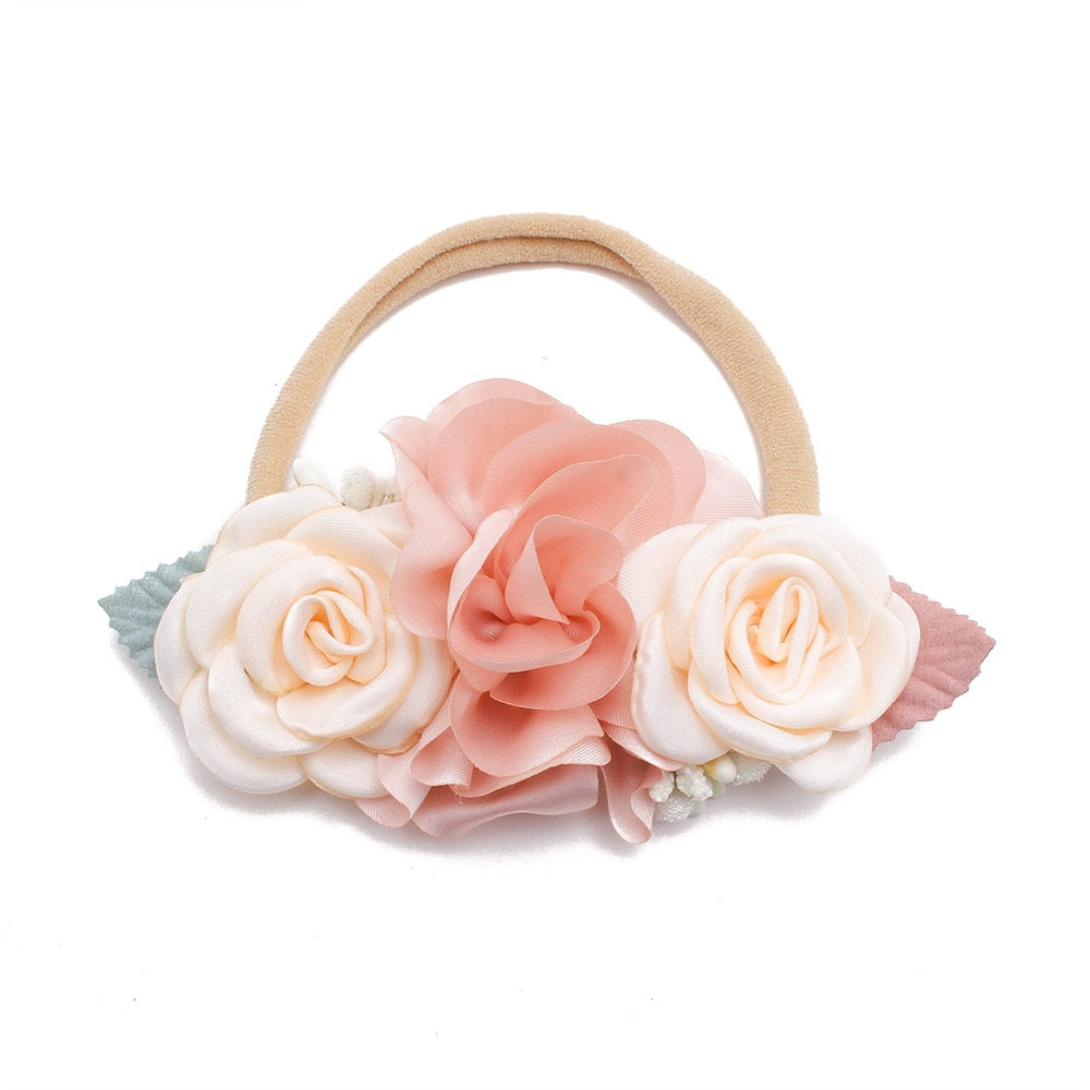 Baby Mädchen Stirnband Nettes Baby elastisches Haarband Neugeborenen Kopf Blume, Kleinkind Stirnband, Kopfbedeckung Kinder Zubehör