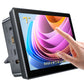 Raspberry Pi Gehäuse mit TouchScreen &amp, Lüfter EVICIV 7-10, Tragbarer Monitor RasPi 4, Touch Screen USB C HDMI RPi Display Rasberry 3 Kit
