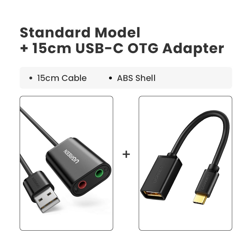 Soundkarte USB Audio Interface Externes 3,5 mm Mikrofon Audio, Adapter Soundkarte für PC Laptop PS4, PS5