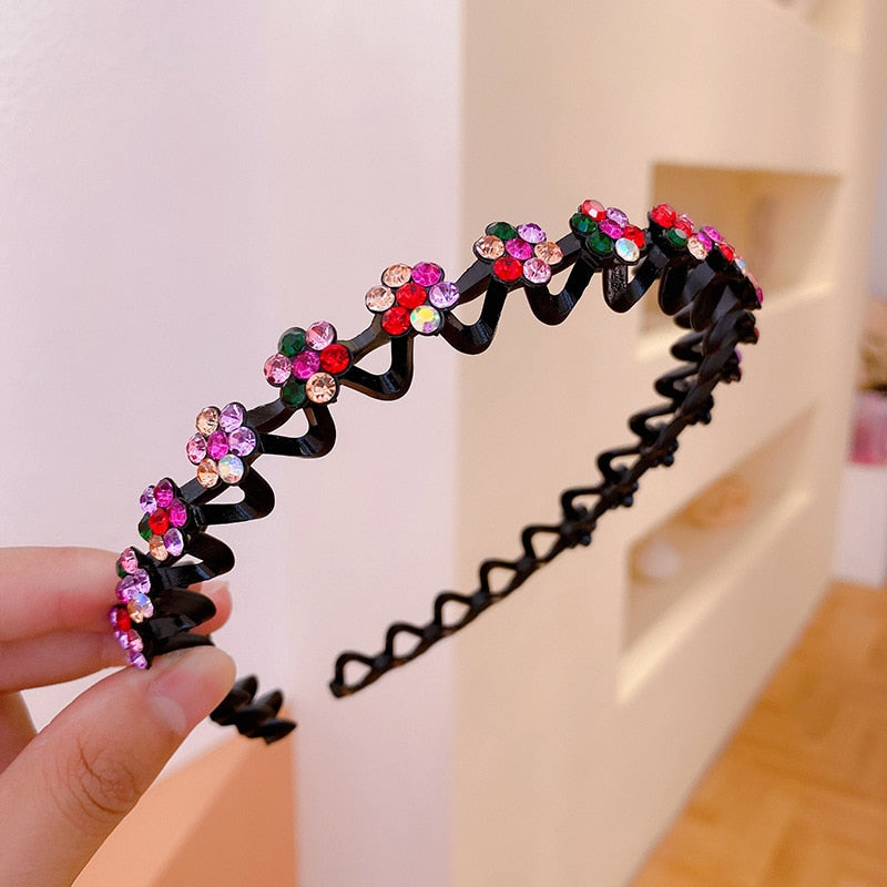 Mode Perle Nicht-Slip Strass elastische Haarbänder, Haarzubehör, Kopfschmuck