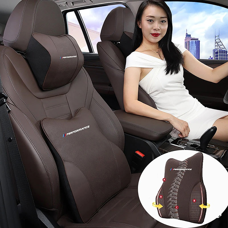 Leder Auto Kopfstütze, Nacken Kissen, Lenden Unterstützung, Auto-Protector Kissen für BMW, G30, F10, F30, g20