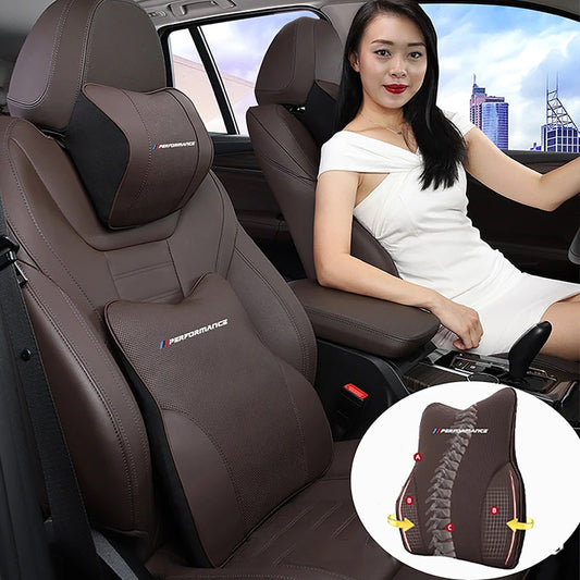 Leder Auto Kopfstütze, Nacken Kissen, Lenden Unterstützung, Auto-Protector Kissen für BMW, G30, F10, F30, g20